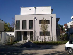 Neubau von 2 Mehrfamilienhäusern mit TG, München 2016